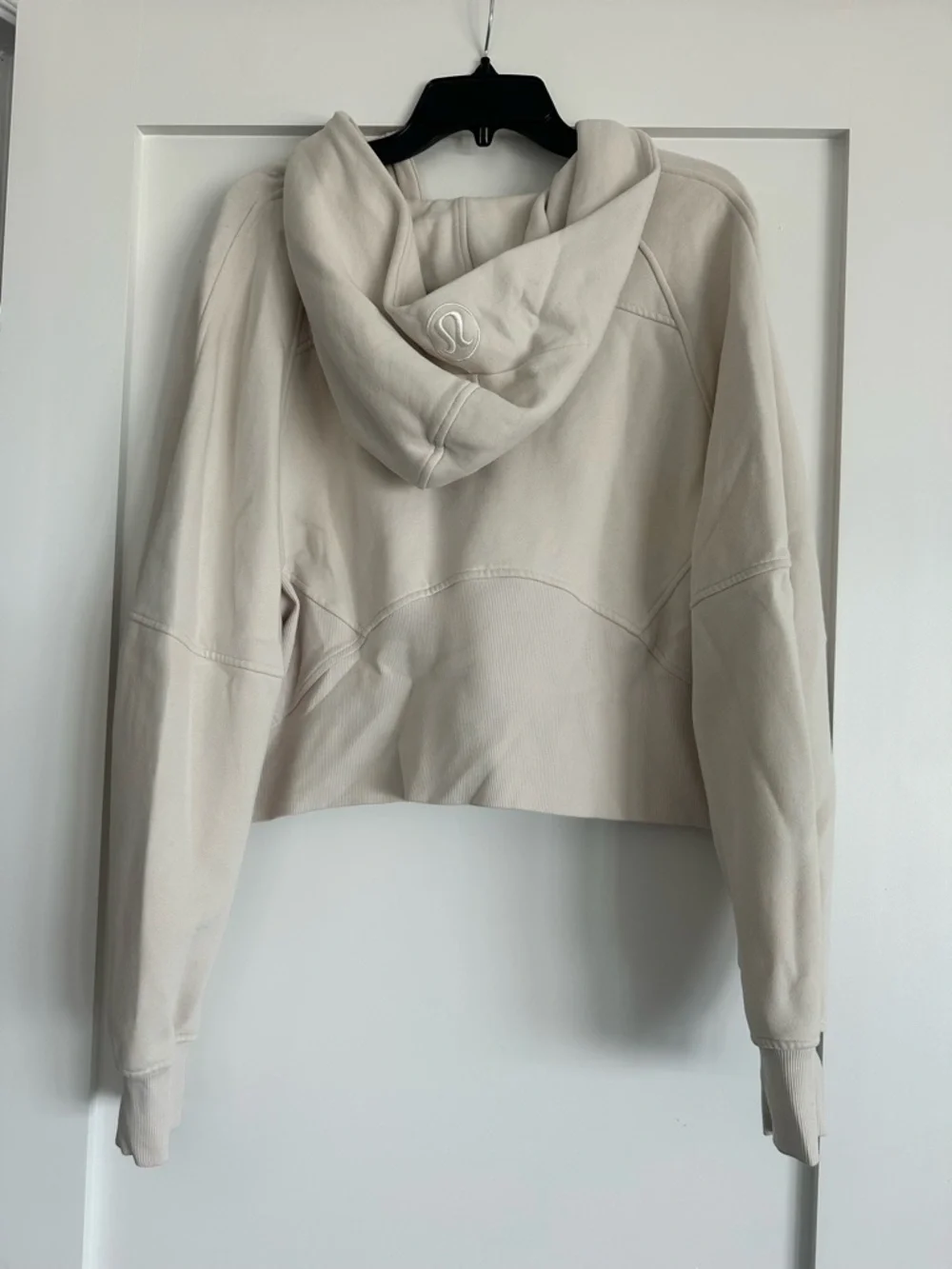 Lululemon Scuba Oversized Half-zip Hoodie - Size M/L - Natural Ivory